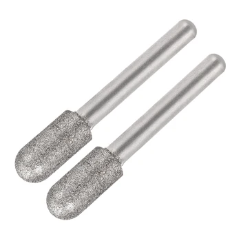 

uxcell Diamond Burrs for Rotary Tool 1/4-Inch Shank 10mm Tapered 120 Grit 2 Pcs Cylindrical Nose10mm