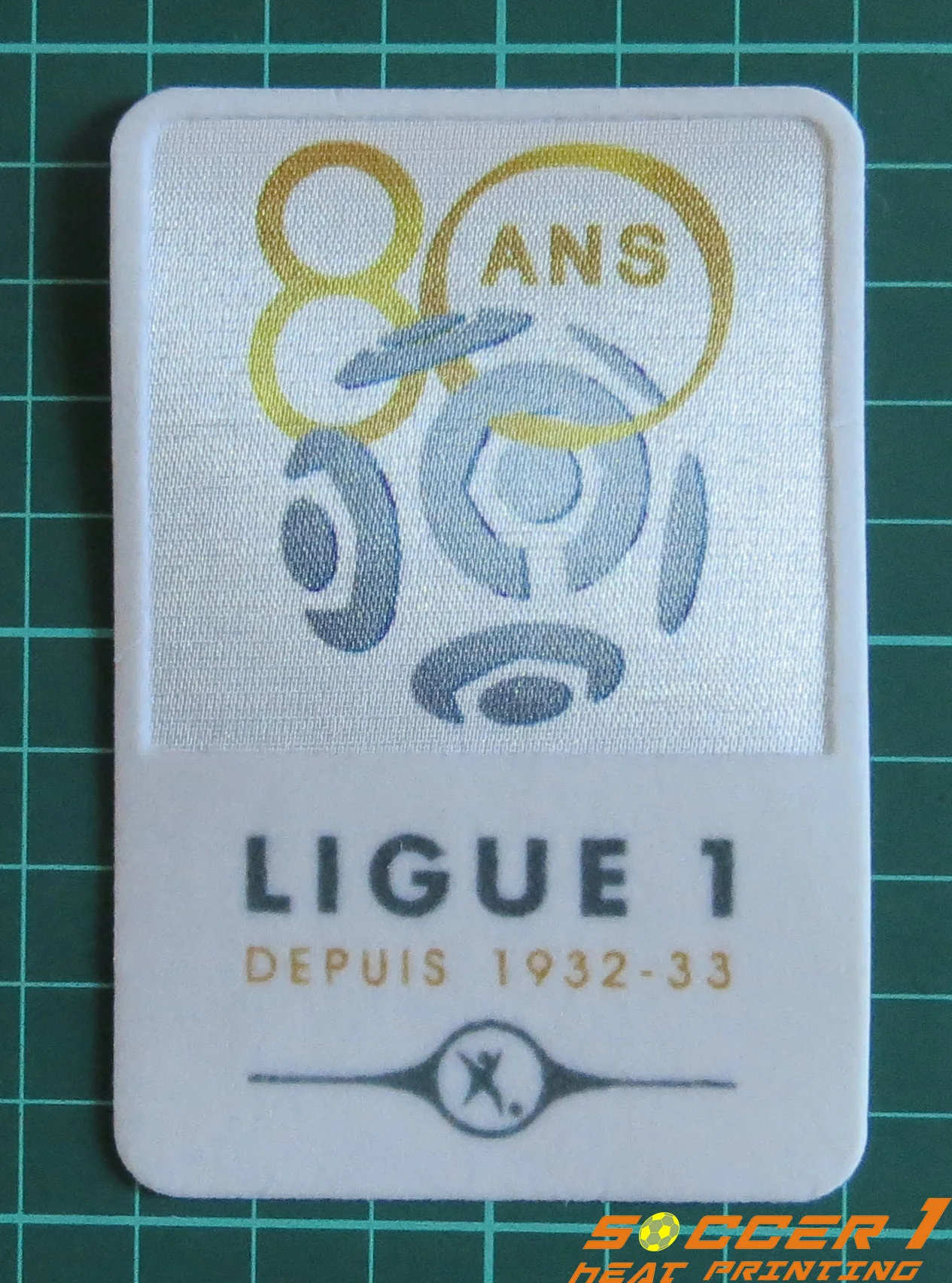 France Patch Badge LFP Ligue 1 80 ans maillot de foot OM PSG OL Monaco 12/13 