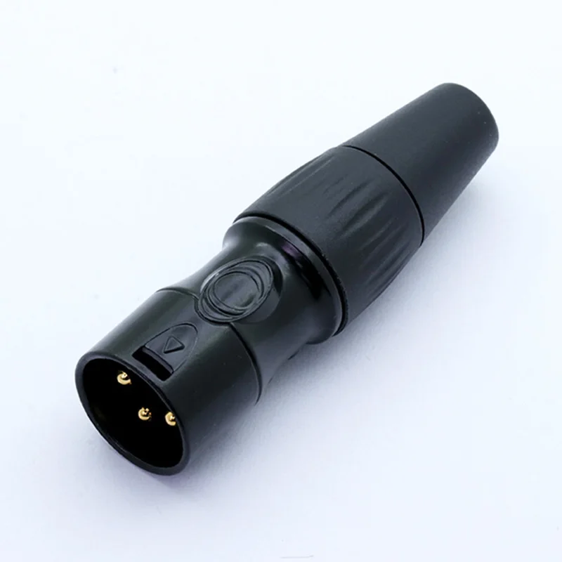 1 шт. Микрофон MIC XLR разъем 3 контакта черный цвет штекер или гнездо