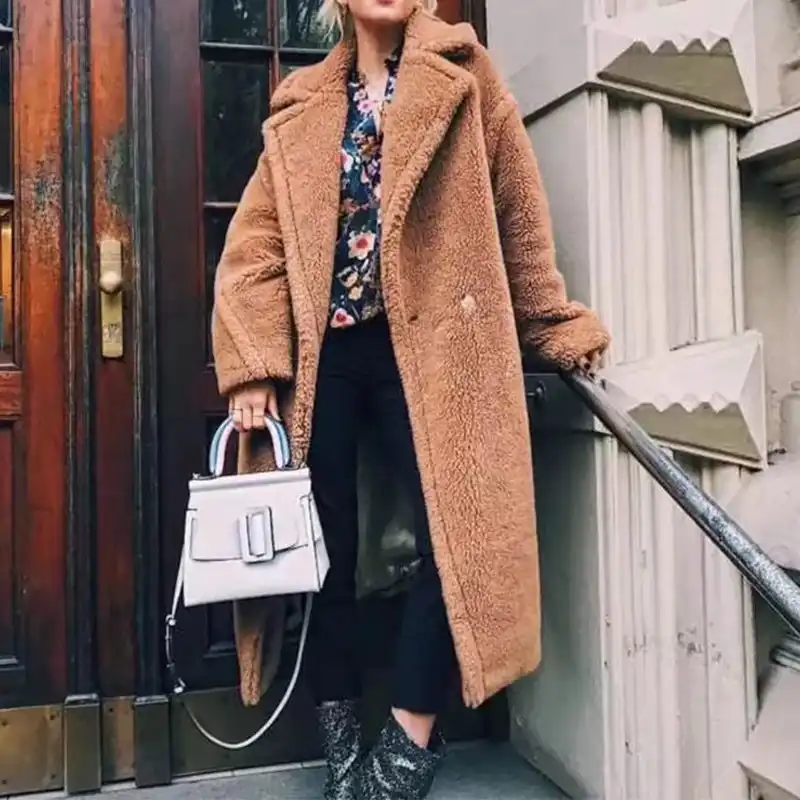 Ladies long teddy coat Clearance