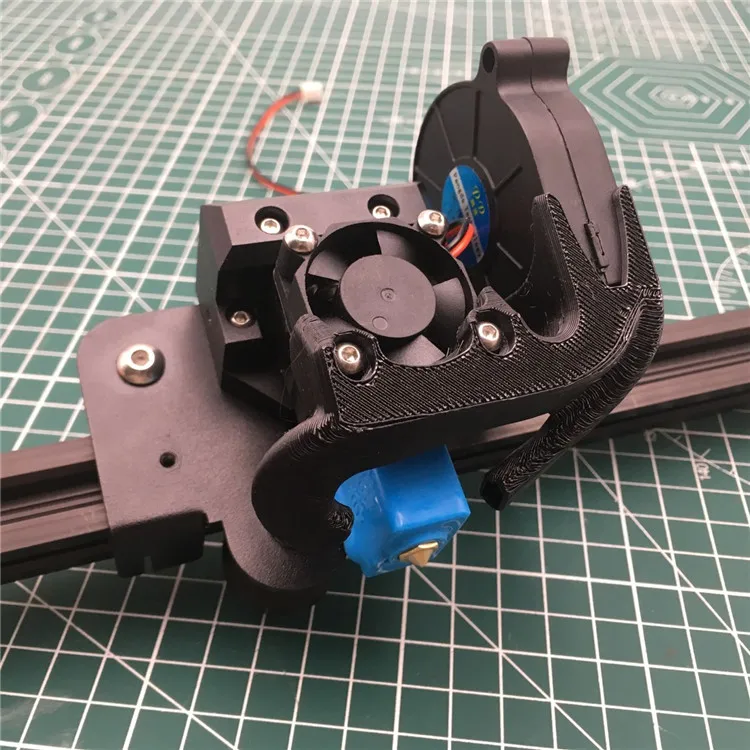 Best 1pcs Tornado Creality ender 3 cr 10 3D printer all metal e3d Volcano hotend mount Creality CR10 v6 modification kit 1.75mm