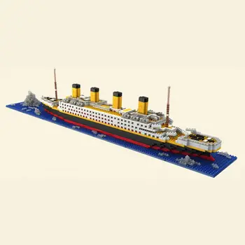 

1860 Pcs Titanic Cruise Ship Model Building Block Set Micro Mini Blocks DIY Toys