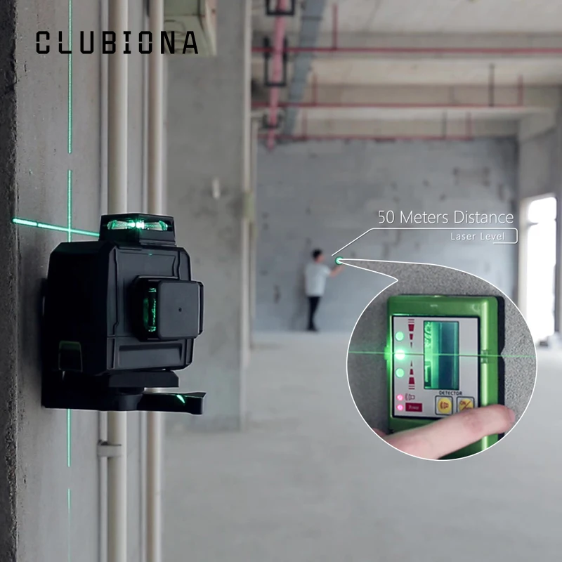 Clubiona CE сертифицированный 3D лазерный нивелир с аккумулятором 5200 мАч и горизонтальными и вертикальными линиями работает отдельно лазерные линии