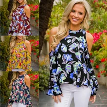 Рубашки с принтом с роговыми рукавами, Спортивная рубашка с длинным рукавом, повседневные топы для тренировок с открытыми плечами, спортивная одежда для женщин, топ для занятий фитнесом