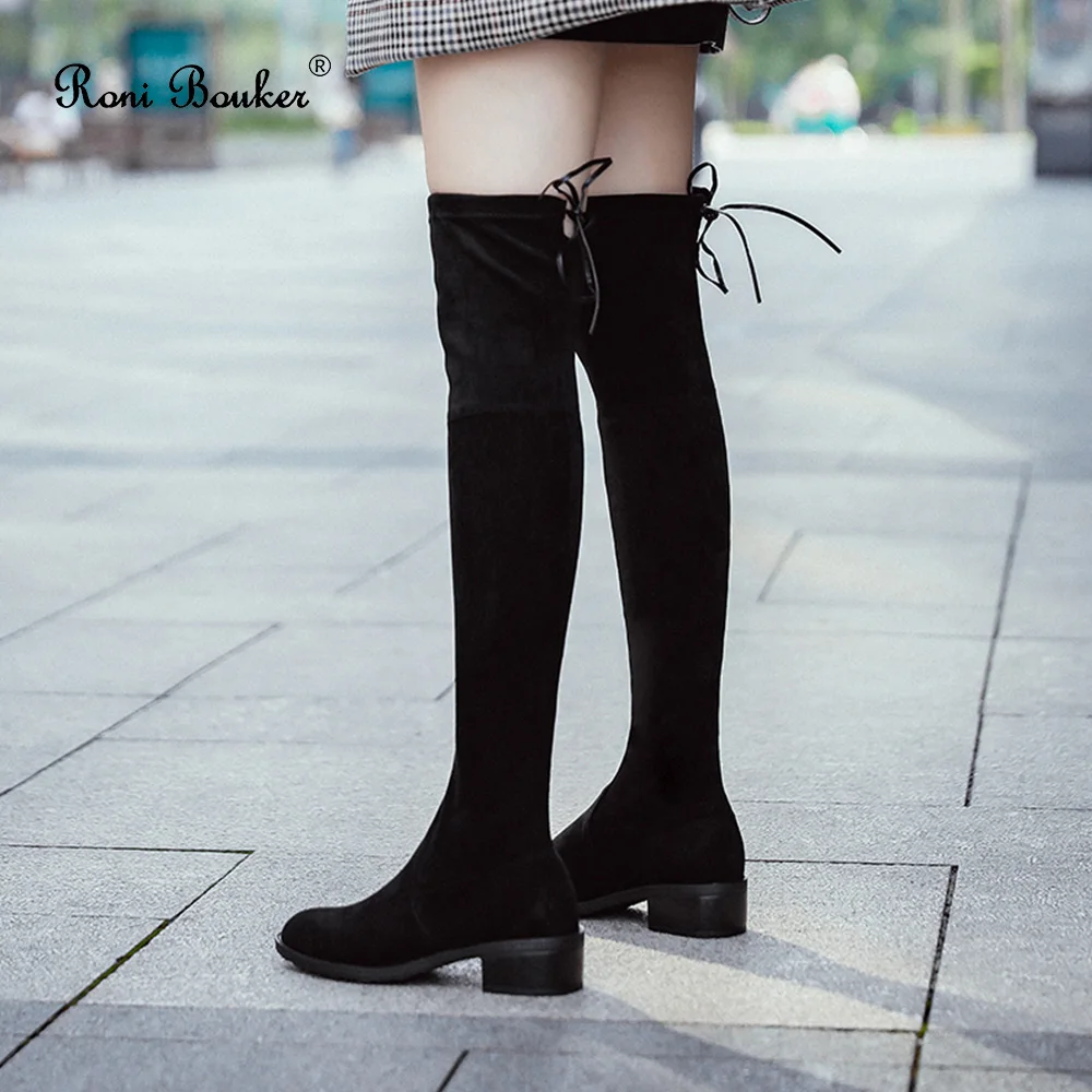 slim over the knee boots