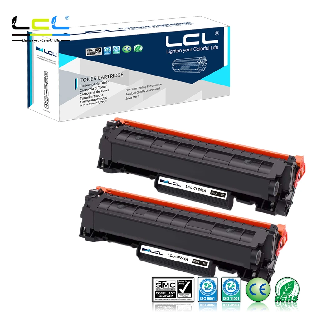 Lcl 44A Cf244A 1000 Pagine (2-Pack) Cartuccia Di Toner Nero Compatibile Per Hp Laserjet Pro M15A M15 M16 Mfp M28 M29