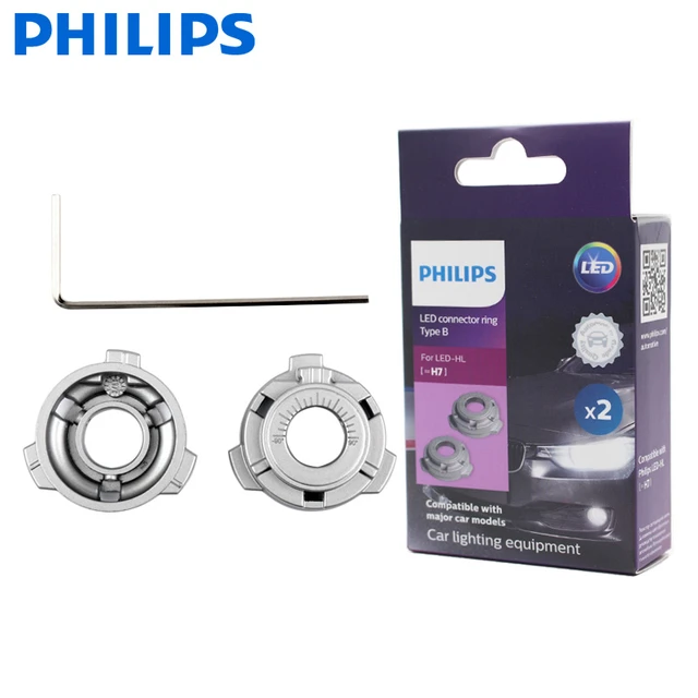 2 Pack of 2 Philips Led adapter ring accessory For LED-HL (= H7