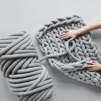 

Thick Yarn Soft Cloth Yarn 250g DIY Hand-knitted Handbag Pet Bed Yarn Material Hand Knitting Bag Carpet Handcraft Accessory