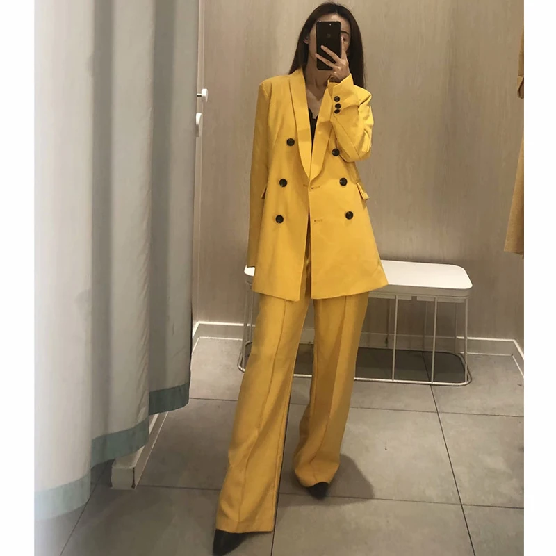 Женский костюм новинка 2019 женская уличная мода женский модный длинный Костюмный