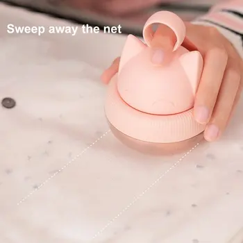 

Cute Mini Cat Lint Remover Hair Ball Trimmer Fuzz Pellet Cut Machine Epilator Sweater Clothes Shaver Laundry Cleaning Tool