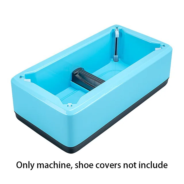 Automatic Disposable Shoe Cover Waterproof Overshoes Dispenser Portable Hand-Free Machine for Home, Office, Supermarket, Factory Blue