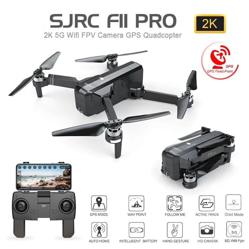 Skup SJRC F11 PRO GPS Drone z Wifi FPV 1080 P 2 K kamera hd F11 bezszczotkowy Quadcopter 25 minut czas lotu składany Dron Vs SG906