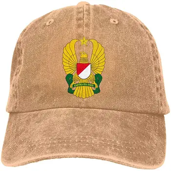 

Men Women Indonesian Army Baseball Cap Denim Dad Hat Trucker's Cap