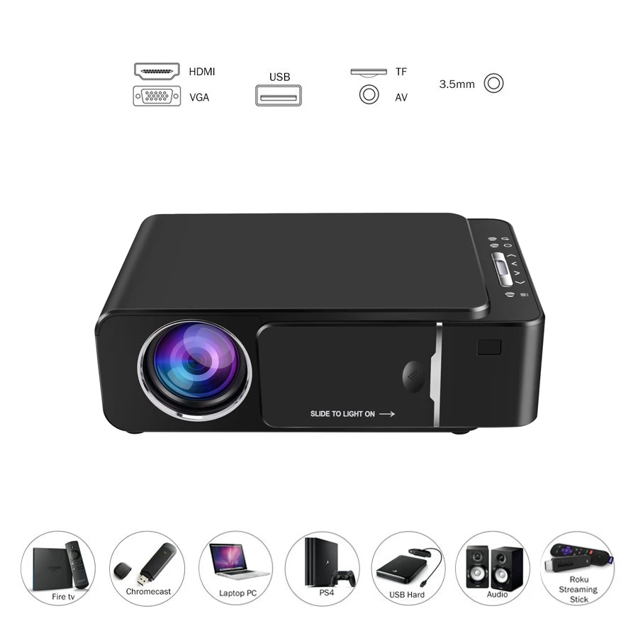 US $85.14 Vivicine 1280x720p Portable Hd Projectoroption Android 100 Hdmi Usb 1080p Home Theater Proyector Wifi Mini Led Beamer