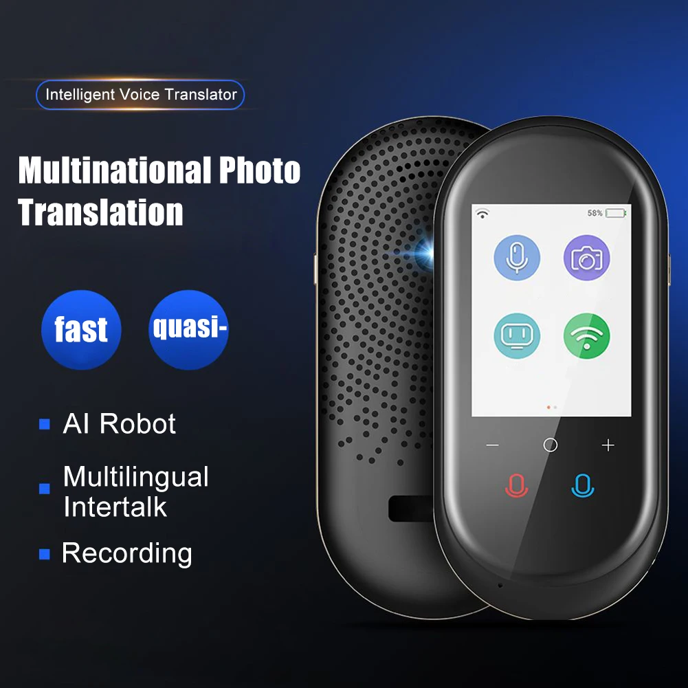 

Portable AI Intelligent Translation Machine Real-Time Translator with Camera 106 Languages for Travel Business Negotiation