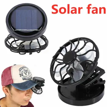 

Summer Cooling Fan Clip-on Hat Mini Clip Solar Sun Energy Power Panel Cell Cooling Fan Cooler D15