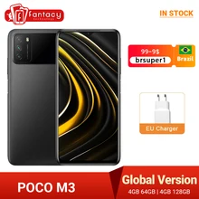 Global Version POCO M3 Smartphone Snapdragon 662 4GB RAM 64/128GB 6.53" Display 48MP Triple Camera 6000mAh Battery Dual Speakers