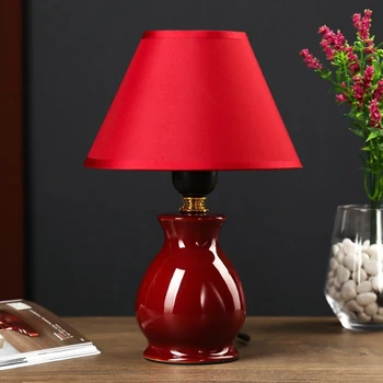 

Table lamp 7004 1х60W E27 burgundy 18х25 cm 4901584