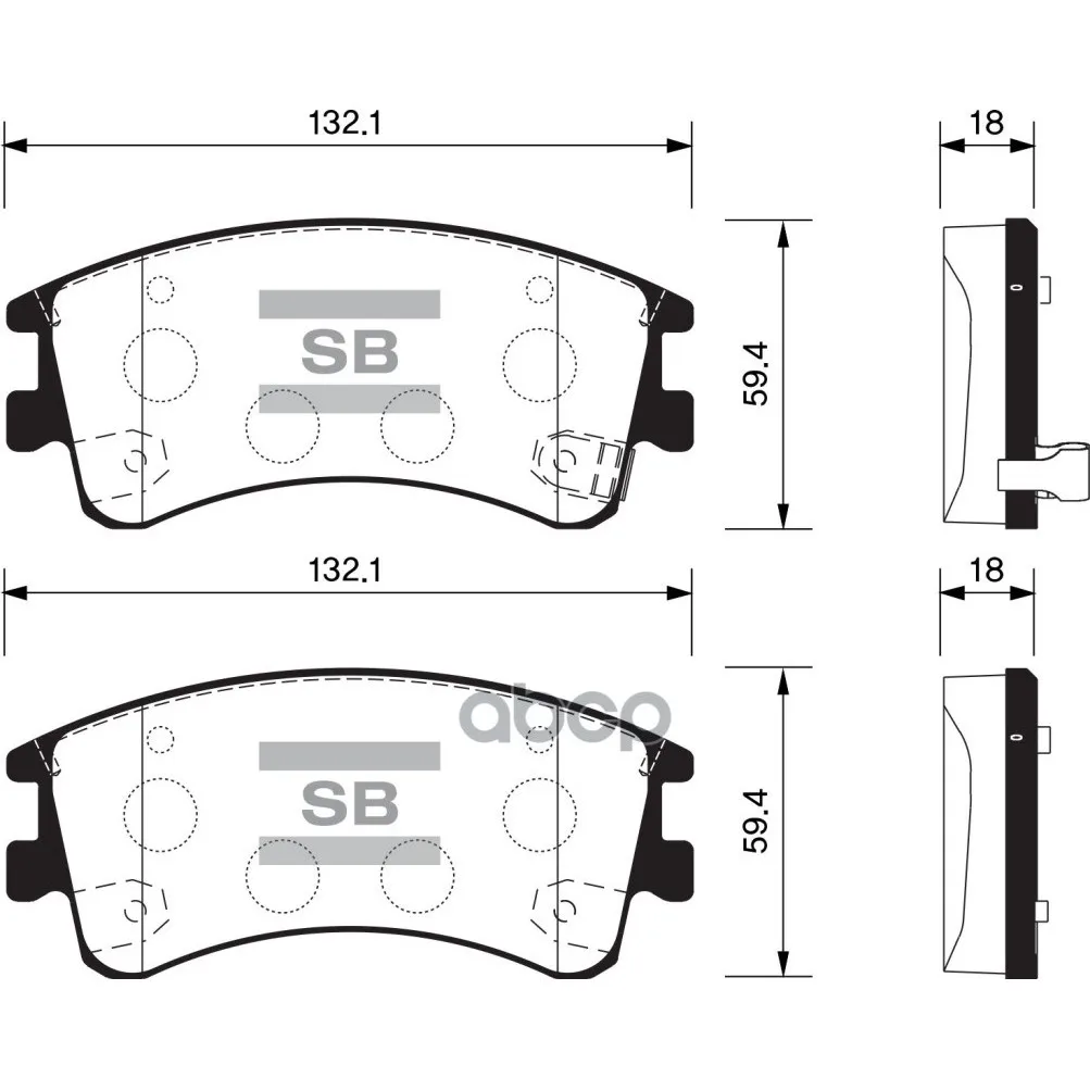 Колодки Тормозные Mazda 6 02с Индикат.Износа Передние Sangsin Brake Sp1518 Sangsin brake арт. SP1518