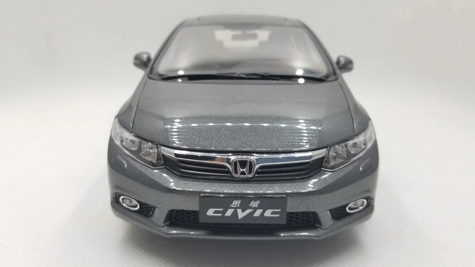 1:18 литья под давлением модель для Honda Civic 9 2014 серый редкий сплав игрушечная