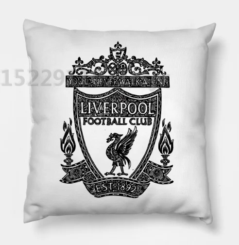 

Liverpool Logo Team Soccer Club Design Pillow Case Cotton Made Pillow Case 45X45cm,55X55cm(Two side)