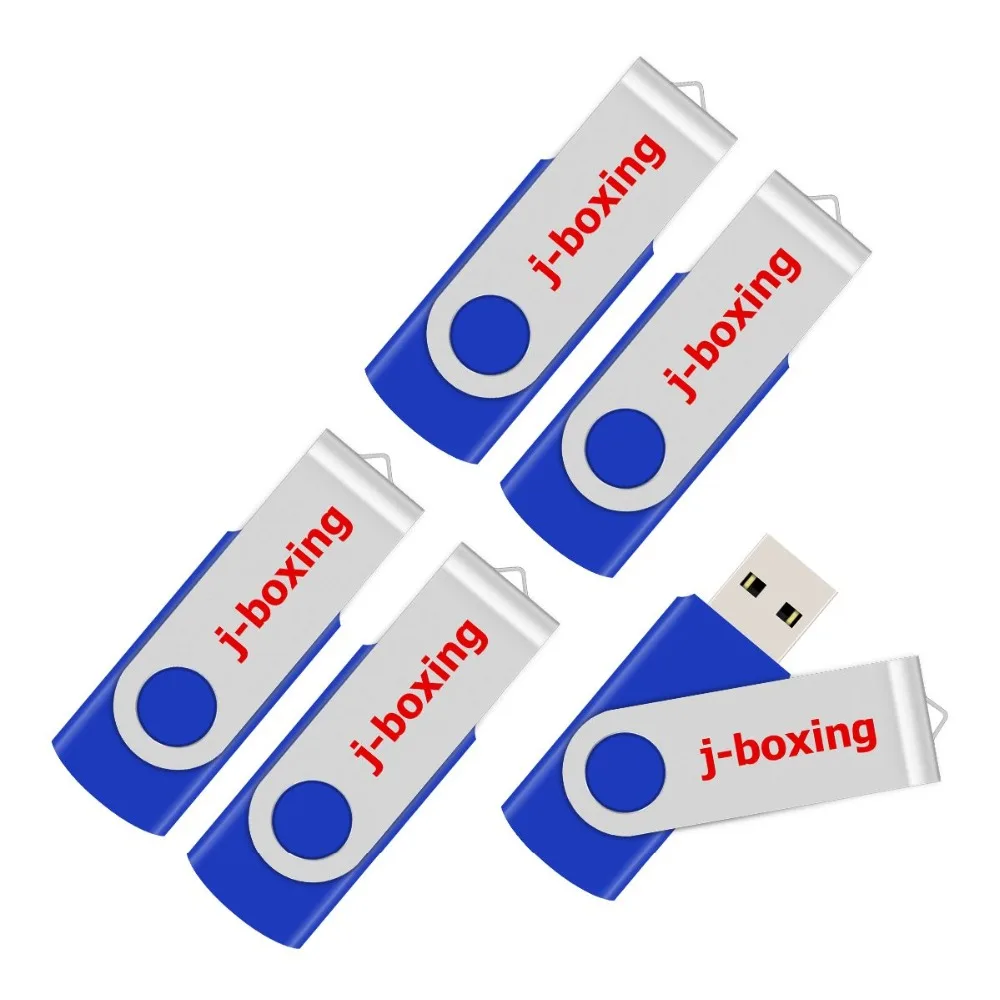 J-boxing 64 Гб USB флеш-накопитель металлический вращающийся 128 ГБ флеш-накопитель для ПК Mac Планшет 5 шт./партия многоцветный