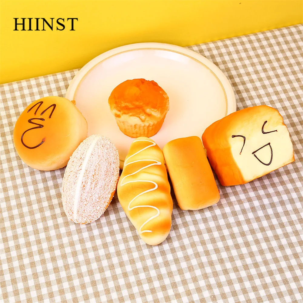 HIINST игрушки мультфильм мягкий хлеб стресс сжимает продукты печати Ароматические медленно поднимающиеся Ароматические игрушки для взрослых снимает стресс реалистичные игрушки