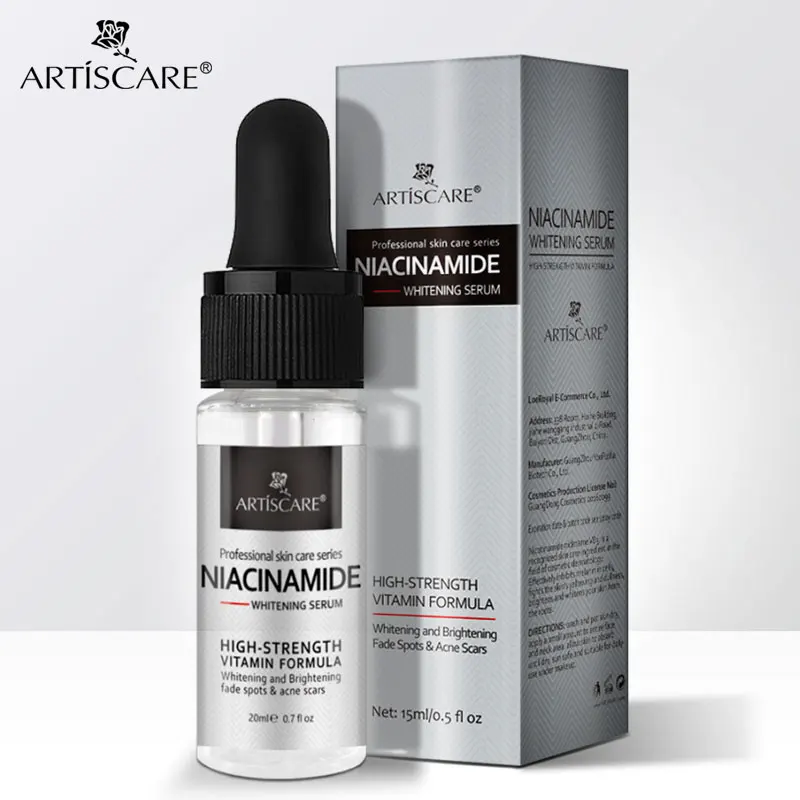 ARTISCARE Nicotinamide Сыворотка для отбеливания лица эссенция против старения и