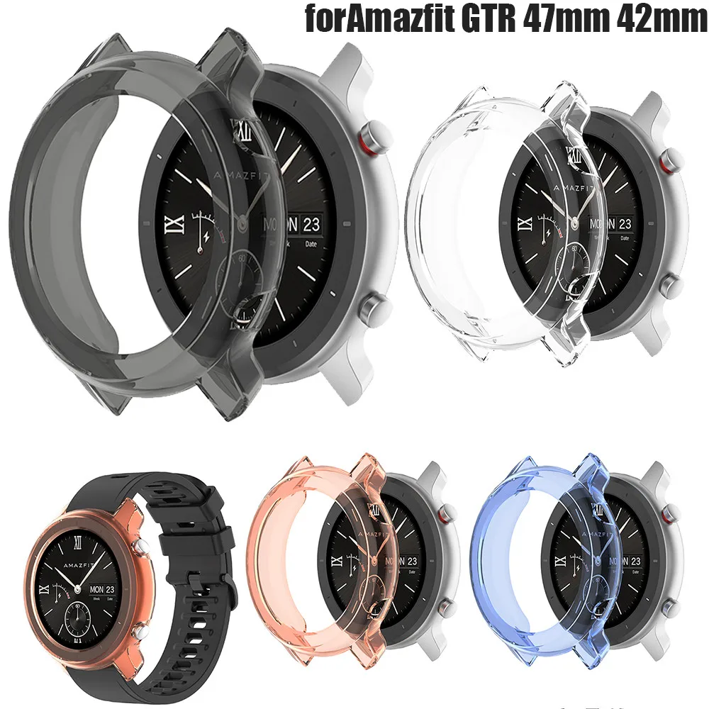 Защитный чехол BEHUA для Huami Amazfit GTR 47 мм 42 мм, сменные Защитные чехлы для смарт-часов из ТПУ, Аксессуары для браслета