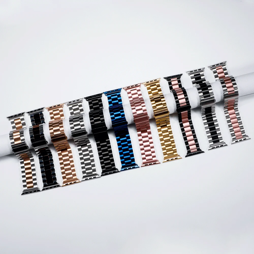 Хохлатая ремешок для Apple Watch 3 42 мм 38 мм для iwatch 3 2 1 из нержавеющей стали наручные часы группа Ссылка Браслет ремешок для часов Ремешок