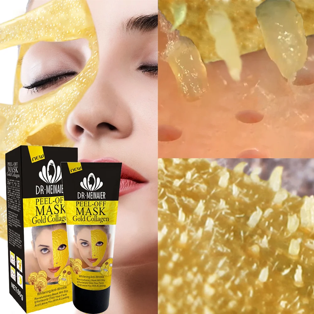 

1Pc Mud Gold Collagen Milk Rose Facial Mask Deep Clean Whitening Remove Blackhead Hydrating For Women Face Skin Care 60g