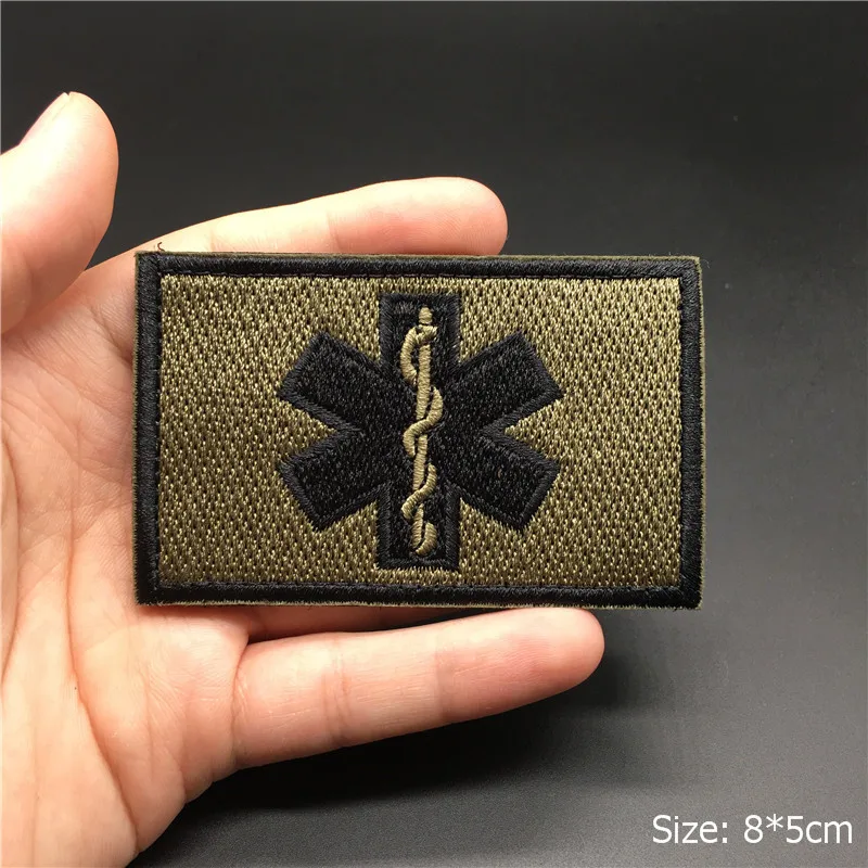 3D Tactical Patch Blood Type Group US ARMY Military Patches for Clothes Embroidered Badges Stickers on Backpack Stripes Applique 