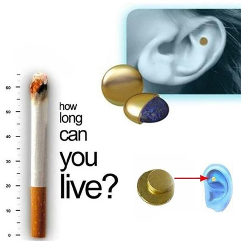 1 Pair Magnets Magnetic Magnetic Smoke Magnet Magnetic Ear Auricular Weight Acupressure 4