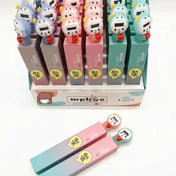 

1Pcs Creative Gel Pen 0.38mm Luminous Light Electronic Watch Multifunctional Student Writing Pen Office School Stationery Supply