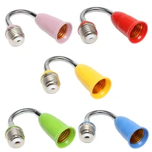 10 см светодиодный светильник лампа E27 держатель Универсальный гибкий удлинитель адаптер гнездо светодиодный Основание лампы конверсионный держатель конвертер