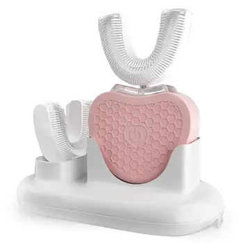 

360 Degree Automatic Sonic Electric Toothbrush Silicone Ultrasonic Electronic Tooth Brush USB Rechargeable 3 Mode Teeth Cleaner