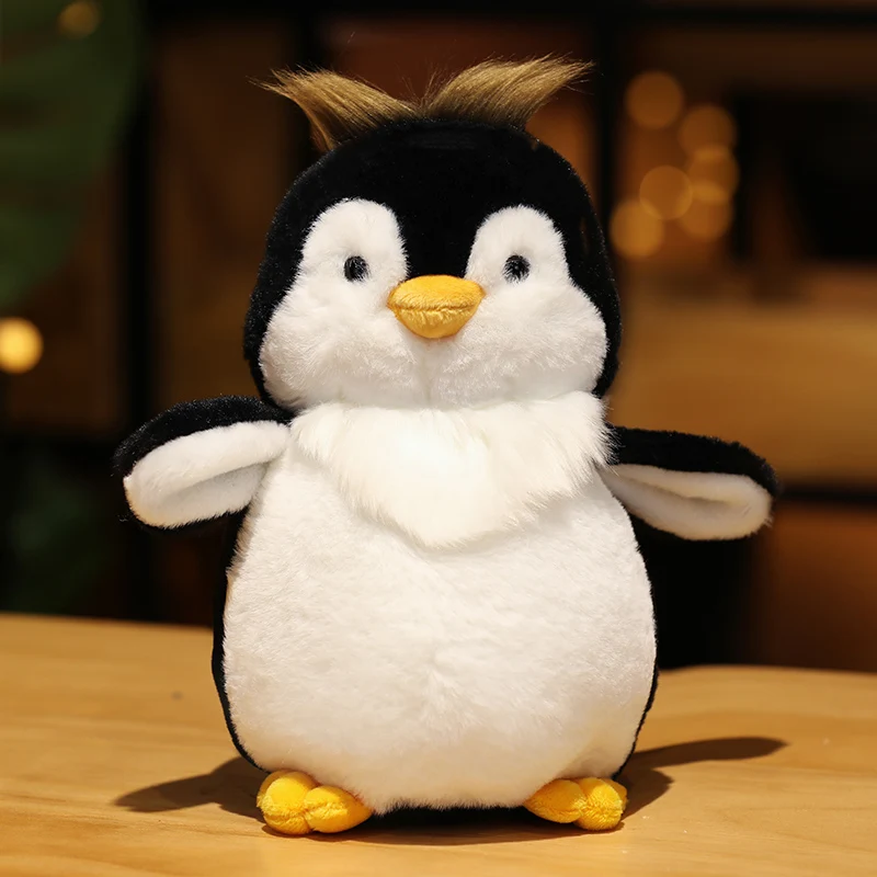 Pinguin Soft Toy Kiel Spielzeug rot gestreifter Schal Vogel Plüsch markiert neu 35cm Bnwt 