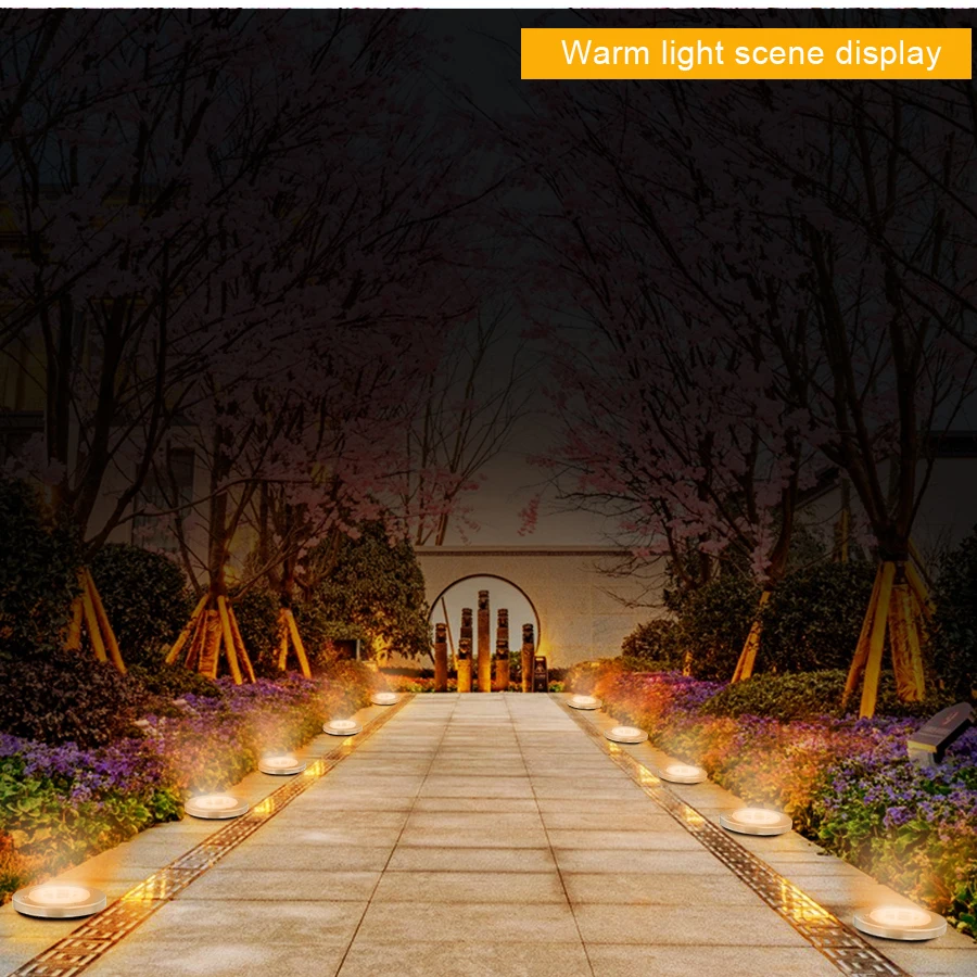 8 LED Outdoor Solar Garden Lights Waterproof In-Ground Light Solar Lamp Lighting for Pathway Yard Deck White/Warm White/RGB best outdoor solar lights