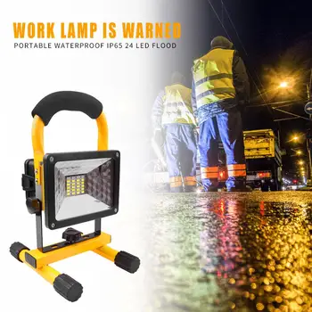 

LED Work Flood Lamp 30W Portable Comfortable Sponge Handle Heat Dissipation Rechargeable Light Battery USB Charging Cable