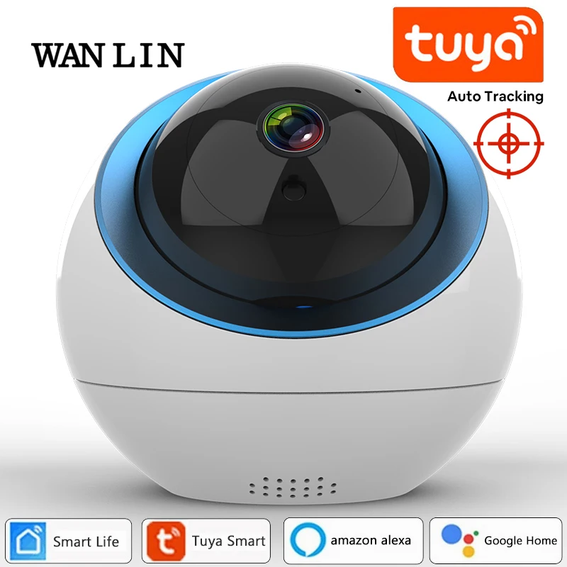 Photo Product WANLIN Tuya Smart Life 1080P IP Camera 2MP Wireless WiFi Security Surveillance CCTV Baby Moniter Google Hub Home Alexa