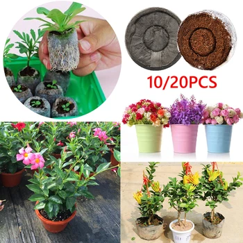 

10/20pcs Seedling Soil Block Pellets Jiffy Peat Maker Starting Plugs Seeds Start Household Garden Planting Elements