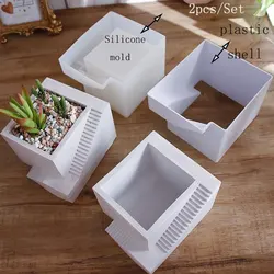Versatile Round Silicone Mold for Crafting and Home Decor (Stair pot mold)