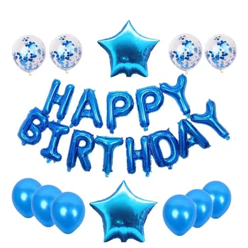 

25pcs Happy Birthday Decoration Balloons Rose Gold Letter Foil Ballons Birthday Party Decorations Anniversaire