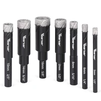 Vearter 5/6/8/10/12/14/16mm Round Shank Vacuum Brazed Dry Diamond Drill Bit Masonry Hole Saw For Tile Marble Granite Ceramic