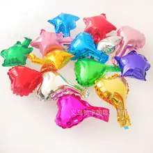 Наконечник для украшения тортов 5-дюймовый Звезда в форме сердца, хорошие украшения сверкающие Стиль Алюминий пленки воздушный шар низкая цена Цвет вечерние декоративный шар