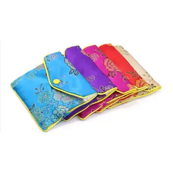 

12pcs Jewelry Storage Bags Silk Chinese Tradition Pouch Purse Gifts Jewels Organizer