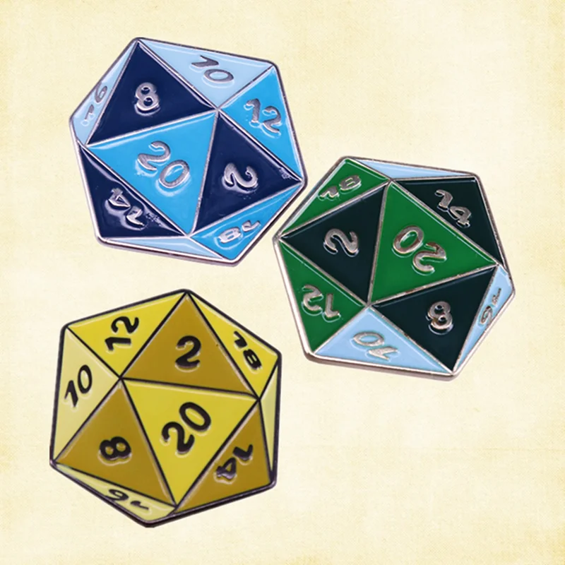 Набор эмалированных игральных костей DnD Dungeon Master DM D20 с двадцатисторонними играми