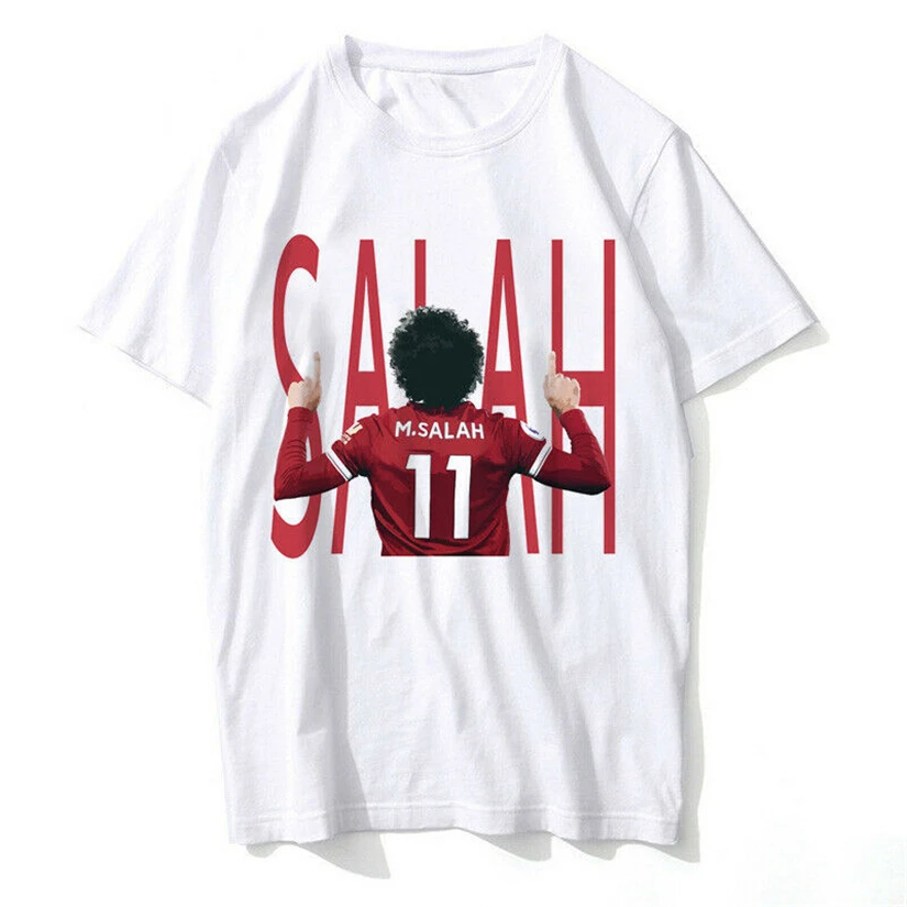 Mohamed Salah/футболка Новинка футболка унисекс для футбола Salah Fan стильная на заказ |
