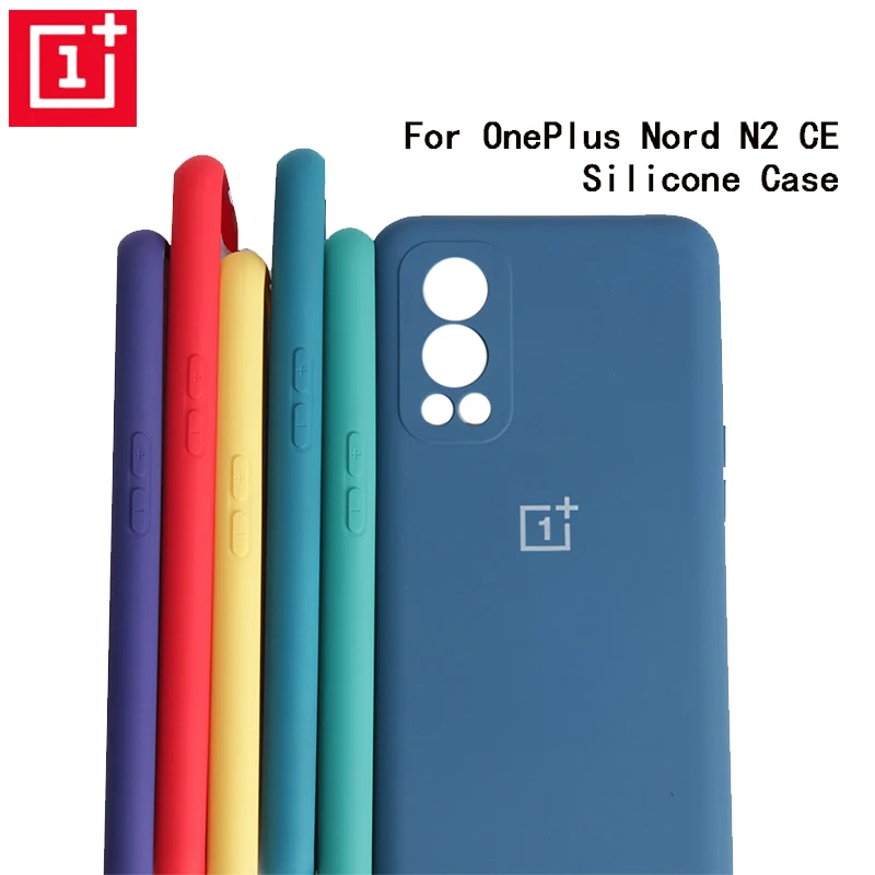 Original OnePlus Nord2 mobile phone case high-quality liquid silicone soft cover for Nord 2 CE 5G case camera protective cell phone belt pouch