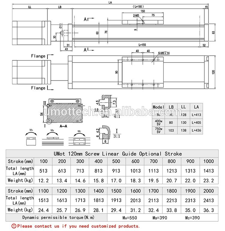 CNC Linear Guide Ball Screw Drive Linear Actuator Module for 3d Printer Parts XYZ Robotic Arm Kit